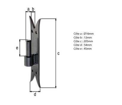 GOND SUR PLATINE QUEUE DE CARPE D.16 – 205