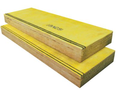 Panneau de laine de verre CLADIPAN 32 - 1,5m x 0,405m x 130mm 