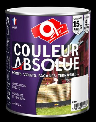 Peinture facade bois COULEUR ABSOLUE mat terroir 2.5 L