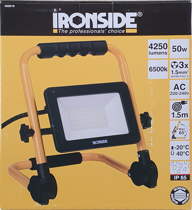 Projecteur de chantier à led 50W 4250 Lumens - Ironside