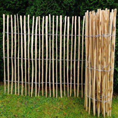 Clôture ganivelle en noisetier - rouleau de 5 ml - Ht 1 m