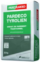 Enduit de finition manuel PARDECO TYROLIEN O80 25KG terre orange