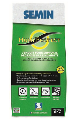 Enduit en poudre contre l'humidité HUMI'PROTECT sac 6 kg