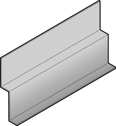 Profil de départ pose horizontale CEDRAL LAP 3m - C18 Gris Ardoise