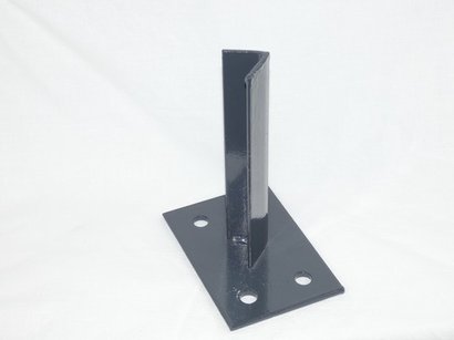 PLATINE POTEAU ROND TUBOGRAF GRIS D48MM RAL 7016