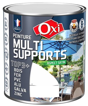 Peinture glycéro TOP 3 multi usage satiné ton bois 0.5 L