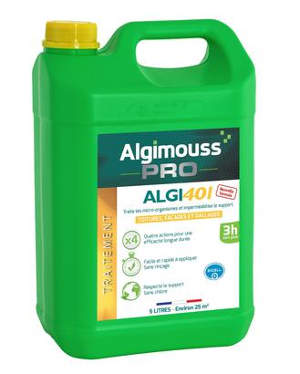 Traitement imperméabilisant ALGI 401 5L Algimouss toitures façades