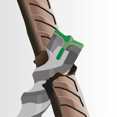 Forêt marteau Booster Plus 3 taillants compatible SDS-PLUS Ø14 x 400 x 460MM