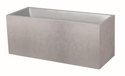 Jardinière BASALT décor béton 99,5x39,5x43,5 cm 98L Gris Anthracite