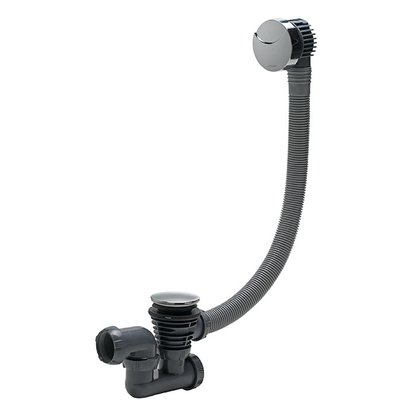 Vidage pour baignoire à câble  L700 mm - siphon orientable                