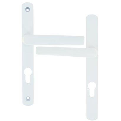 Ensemble sur plaque entraxe 26MM pour cylindre entraxe 70MM - Aluminium blanc RAL 9016