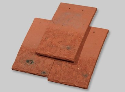 Tuile à douille diamètre 150 Romane Canal  terre cuite Brun Rustique