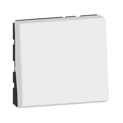 Poussoir lumineux avec voyant Mosaic LEGRAND Easy Led 6A - 2 modules - Blanc