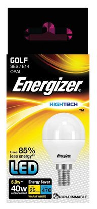 ampoule LED SPHER. E14 470LM 6W-40W 2700K HIGHTECH ENERGIZER BT1