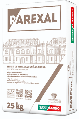 Enduit de restauration à la chaux PAREXAL sac de 25KG - Parexlanko