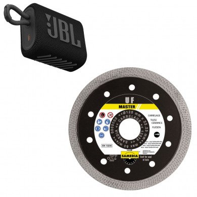 11 DISQUES DIAMANT GRES CERAM D125 MASMASTER UF + ENCEINTE JBL GO03