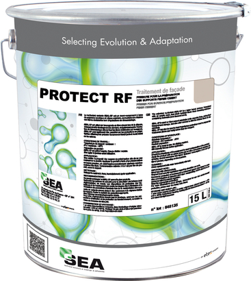 Peinture pour bardages PROTECT RF Blanc Gris - Pot 15 litres pour 45 à 60 m2