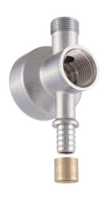 APPLIQUE PER GLISSEMENT Ø16 F 1/2-M 3/8 CHROME