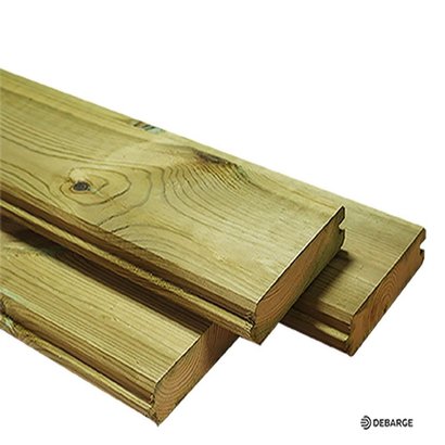 Lame de clôture emboitable en Bois EVOLU H34 - 34x145mm L1,92m - Vert