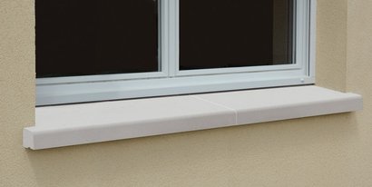 APPUI 35 NEZ ARRONDI BLANC CASSÉ 250 x 35 EN 2 ELEMENTS