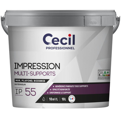 Sous-couche d'impression multi-supports Cecil IP55 10 L