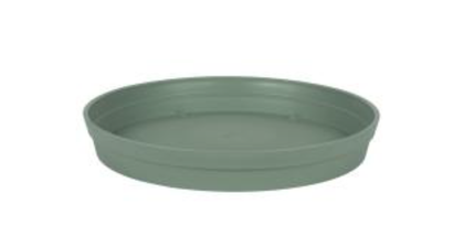 Soucoupe ronde TOSCANE Ø 34,5 cm vert laurier