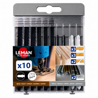 Assortiment 10 lames scie sauteuse - Leman