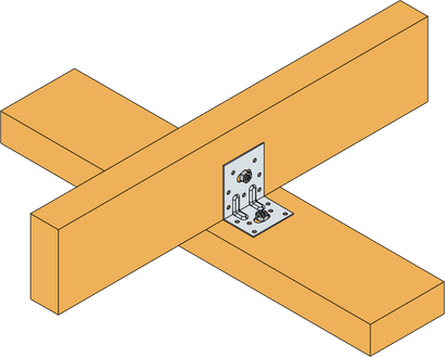 EQUERRE RENFORCEE E5 2 TROU OBLONG 65 X 75 X 48 X 1.5