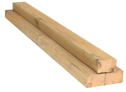 Lambourde terrasse rabotée pin nord traitée classe 4 - section 45 x 145mm - 4,20m