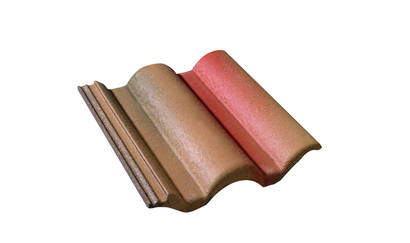 Tuile plein ciel béton dune ocre - long. 42 cm x larg. 33 cm