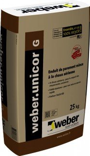 ENDUIT DE PAREMENT WEBER.UNICOR G 285 25KG