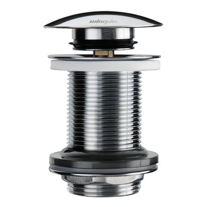 Bonde de lavabo QUICK- CLAC laiton - corps 75mm - sans trop plein         