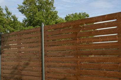 Lame de clôture en sapin BALI (claire voie) - 33 x 133MM L.1.92M CL3.1 Marron