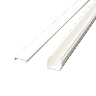 Moulure électrique - 15 x 17MM - L 2M - Blanc