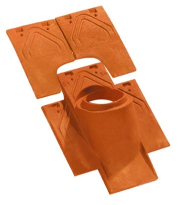 TUILE À DOUILLE PHALEMPIN 16X24 DIAM.100 UTILE KIT 3 PIÈCES VIEILLI