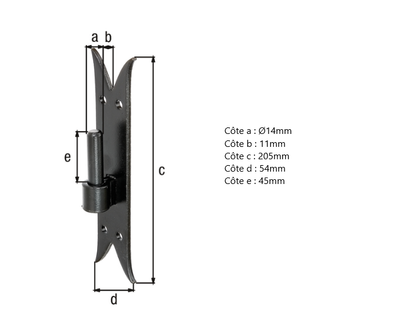 GOND SUR PLATINE QUEUE DE CARPE D.14 – 205