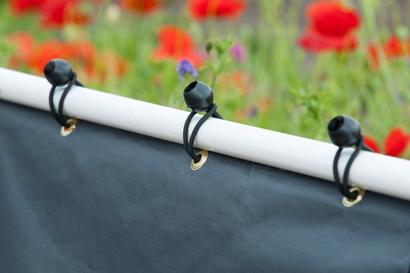 LIEN ELASTIQUE FIXATION NATTES ET BRISE-VUE A OEILLET 10 PCS