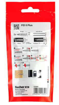 Cheville isolation en nylon FID - diam. 25 mm x long. 90 mm - Sachet de 2