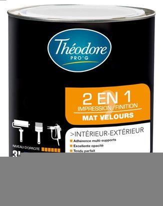 2en1 Impression-finition Mat veloute Int BTF 3 litres