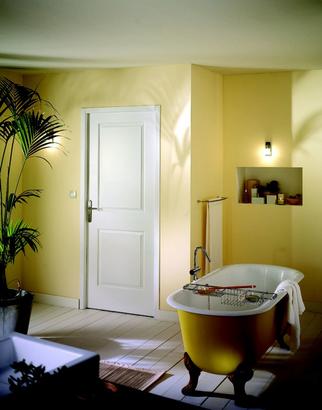 Bloc-porte Thermique LUPIAC à recouvrement - Postformée Isolante Climat B - Huisserie Evo+ 50 x 72MM - Serrure 3 points - poussant droit - 204 x 83CM