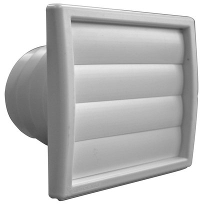 GRILLE VENTILATION EXTERIEUR BLANC A CLAPET
