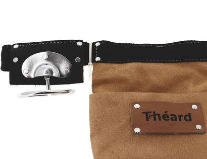 Poche à clous en cuir/daim - 2 poches