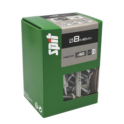 Cheville  à frapper HIT M SPIT TP  Ø8x40MM - Boite de 50 pièces