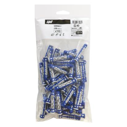 Cheville bi-matière  MX SPIT   Ø8x50MM - Sachet de 40 pièces