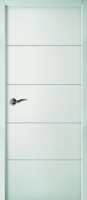 Bloc-porte Fin de chantier HORIZON à Recouvrement - Postformée Ame Alvéolaire - Huisserie EVO+ 50-72mm - Serrure PDDT - Poussant Droit - 204x83cm - AXE 50MM