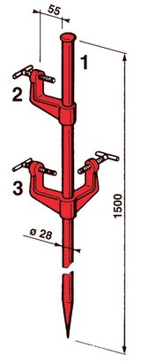 Piquet d'implantation