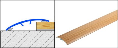 TRANSITION A COLLER ALU CHENE 93CM 40MM