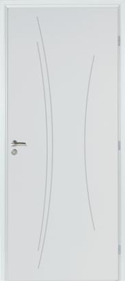 Bloc-porte KAORI  Thermique à Recouvrement - Huisserie Neolys 74x49mm  - Serrure 3 points - Poussant Gauche - 204x83cm