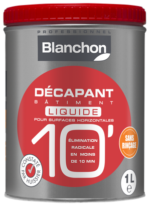 Décapant liquide pour surfaces horizontales sans rinçage en 10MIN 1L - Blanchon