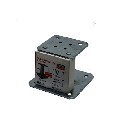 KIT PIED DE POTEAU FIXE PPA150 AVEC GOUJONS ET TIREFONDS